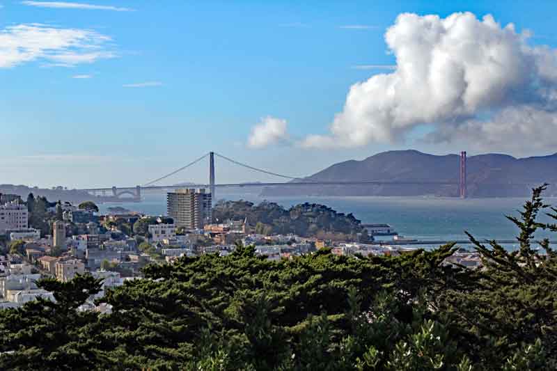 Bild 24 Blick auf die Golden Gate vom Coit Tower