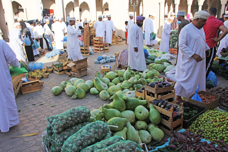 Bild 18 Der Gemüsesouk in Nizwa 