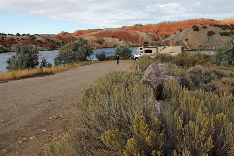 Bild 14 Standplatz auf dem Black Beach Campground