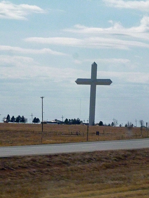 Bild 17 Großkreuz unterwegs auf der Route 66 in Texas