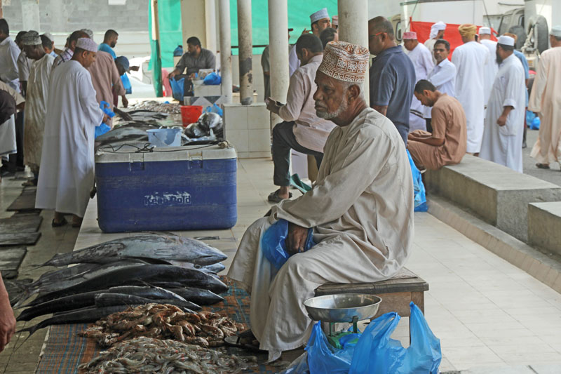 Auf dem Fischmarkt in Muthrah, Oman 2017