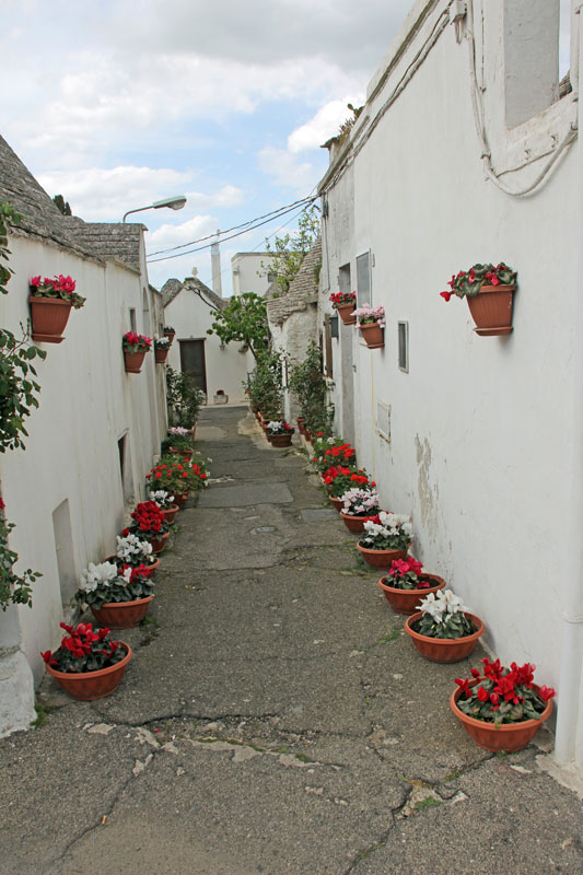 Alberobello in Apulien, Trullihäuser