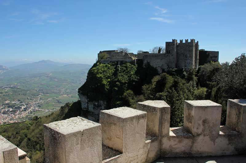 Ausblick von der Burg in Erice