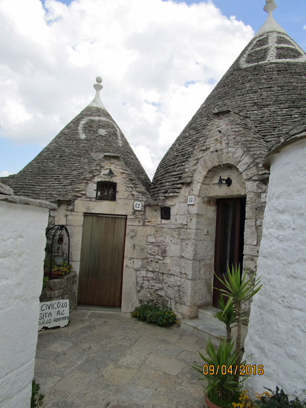 Alberobello in Apulien, Trullihäuser