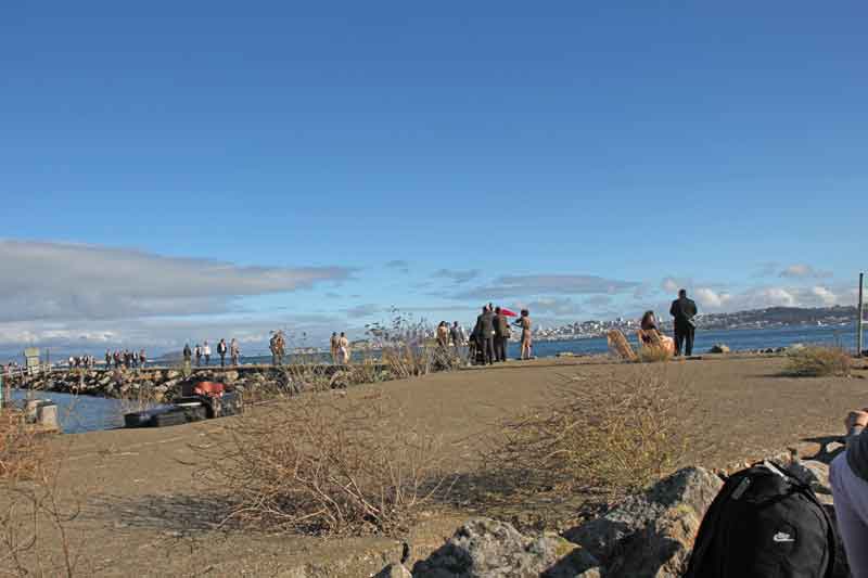 Bild 46 Hochzeitsgesellschaft unterhalb der Golden Gate Brücke