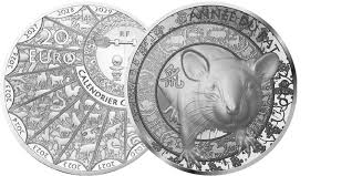 Pièce d'argent de 20€ en argent.