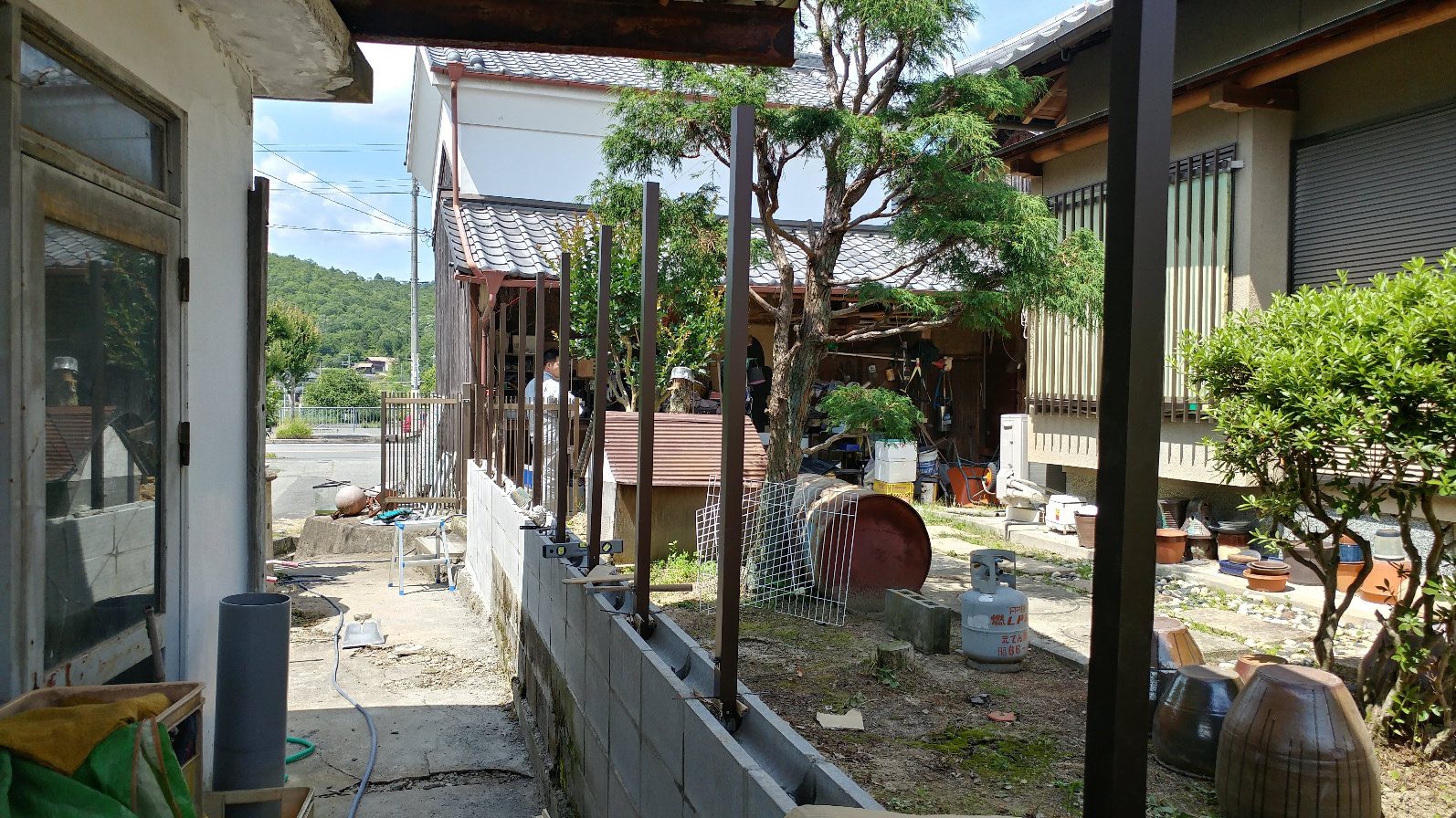 三田市T様邸 フェンス工事前