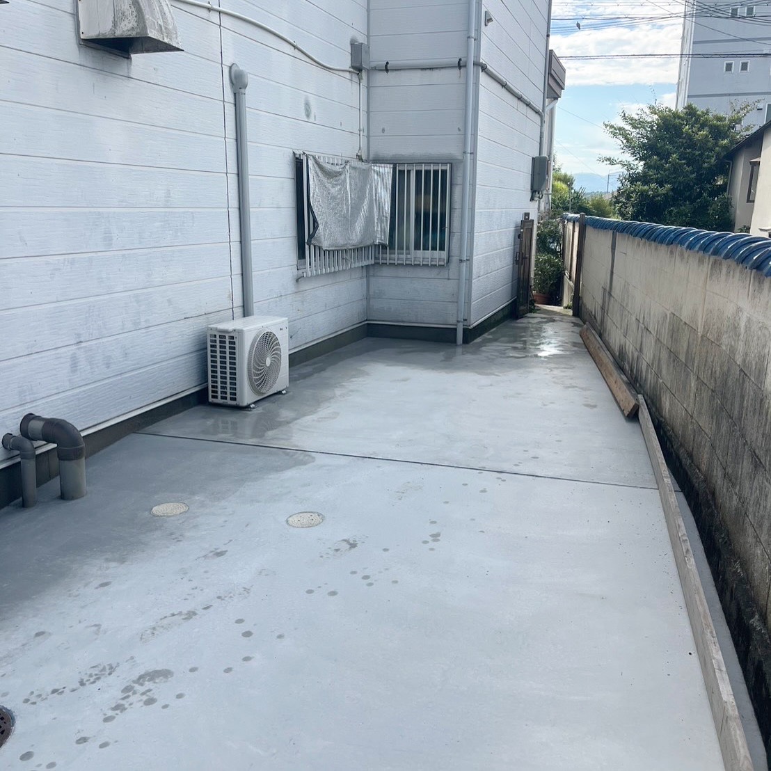 三田市某動物病院様 土間打ち後
