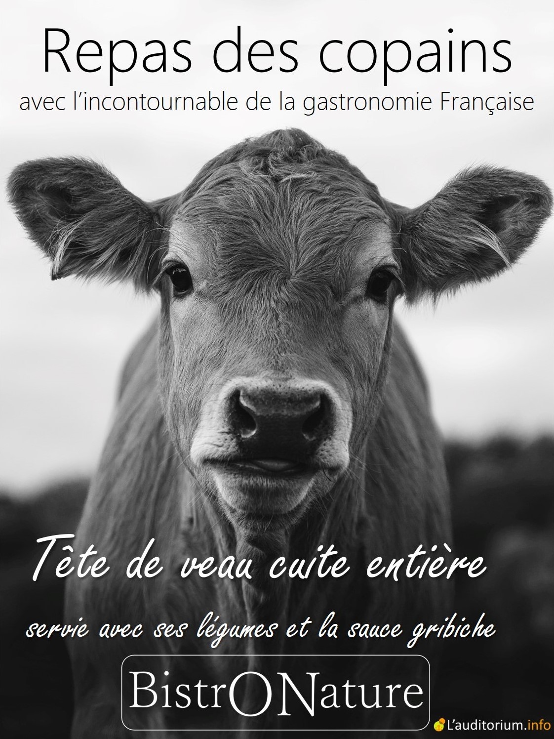 Tête de veau entière à la sauce gribiche