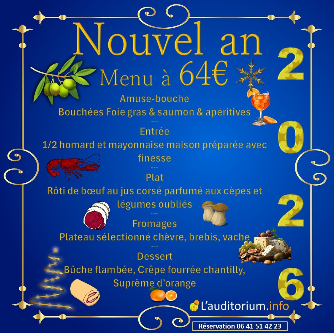 Réveillon Fête Saint Sylvestre 2025 2026 Nord Toulouse la Magdelaine sur Tarn