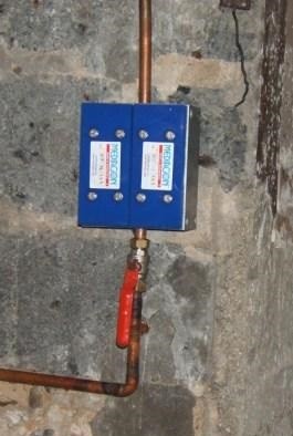 installation anti calcaire médiagon sur une canalisation en CUIVRE dans une habitation