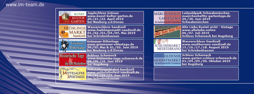 Marketing und Pressearbeit für die Event und Media GmbH im Team Ingolstadt Infos unter www.im-team.de 