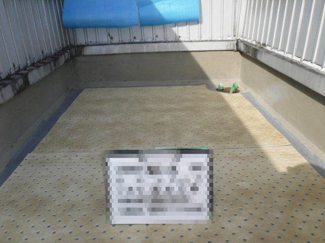 シート防水改修工事：工程写真