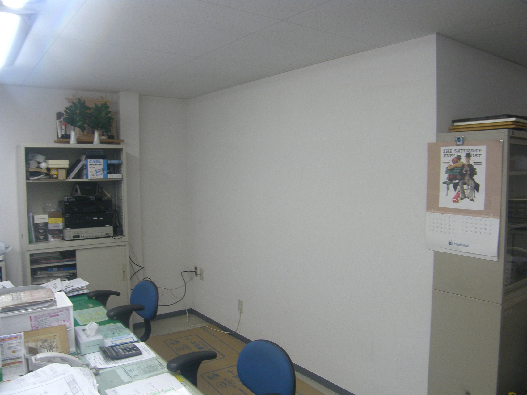 吊り引き戸新設工事：工程写真