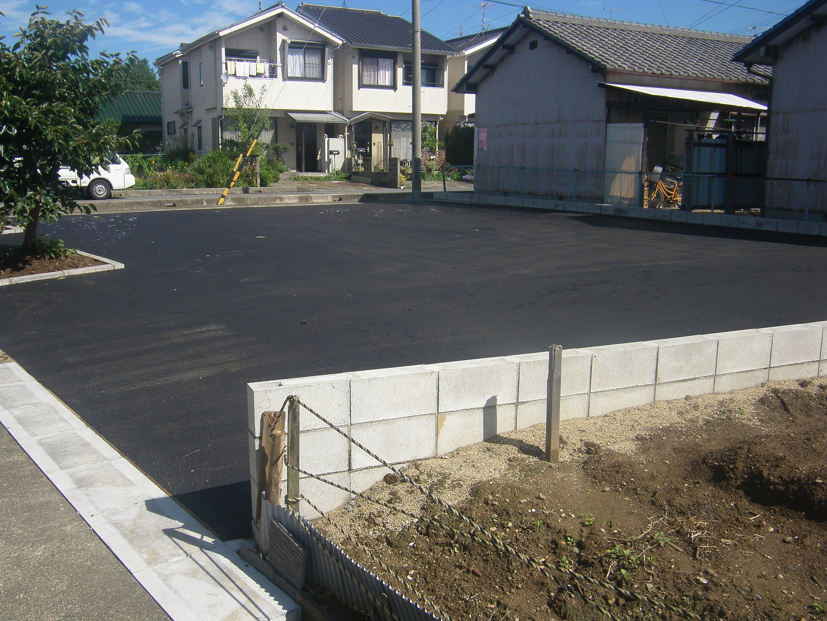 従業員専用駐車場：工程写真