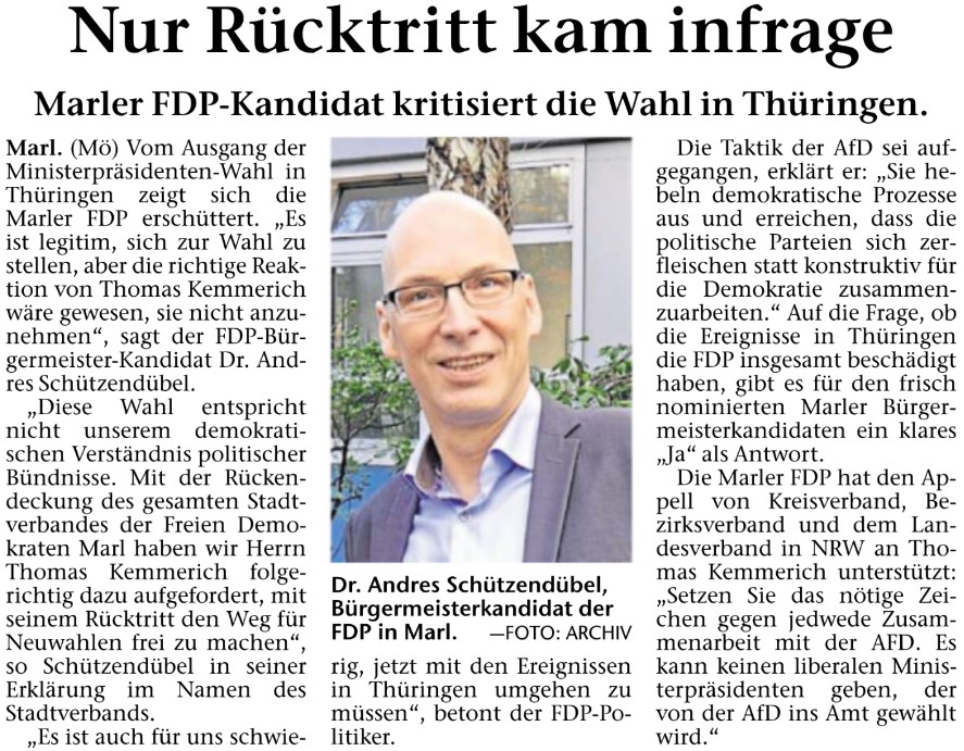 Partnersuche marler zeitung