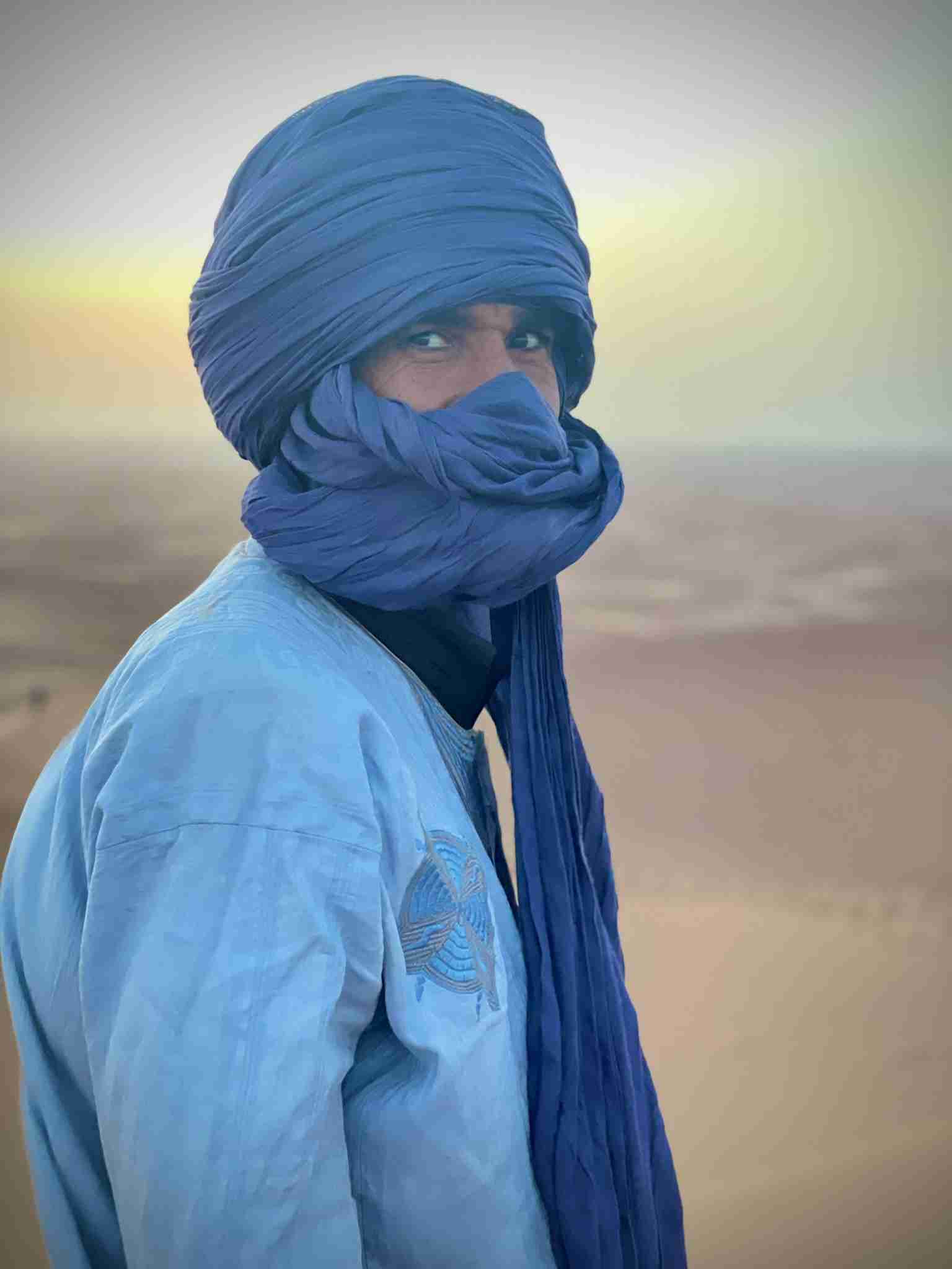 Lo sguardo del nostro Ibra avvolto dal turbante