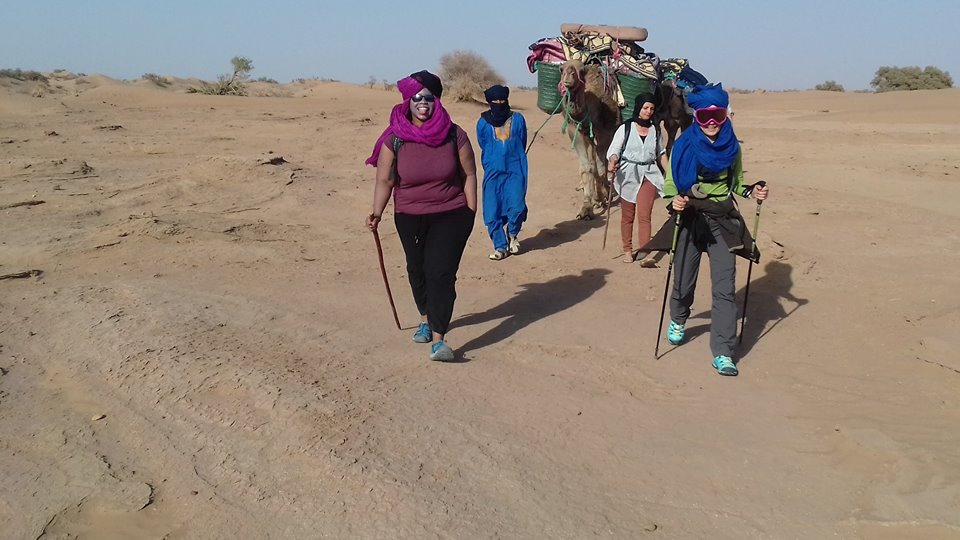 Trekker in cammino -un gruppo affiatato