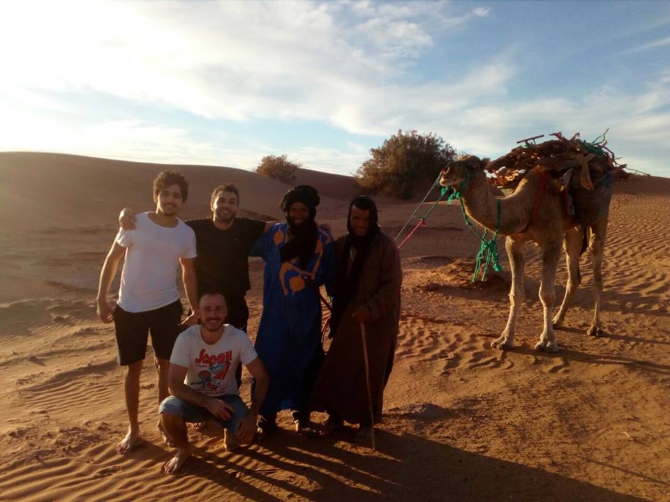 Piccolo gruppo con i nostri beduini
