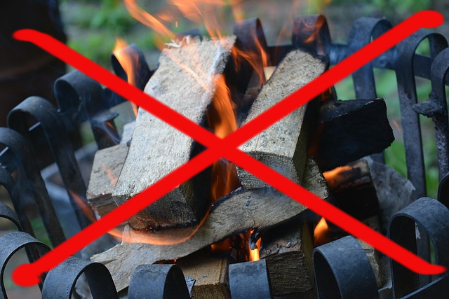 Verbot von offenem Feuer auf der gesamten Anlage KGV SteinbergHeidhof