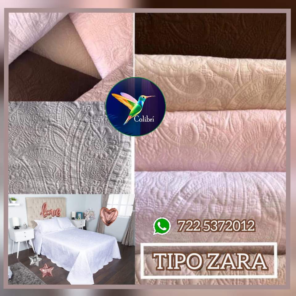 Colchas tipo zara home shop