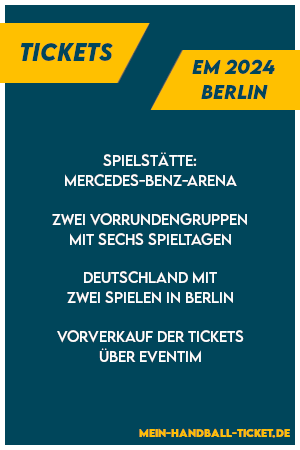 Fanartikel Zylinder Deutschland Handball - EM 2024 Berlin in