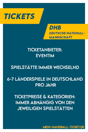 Handball-Nationalmannschaft Tickets DHB