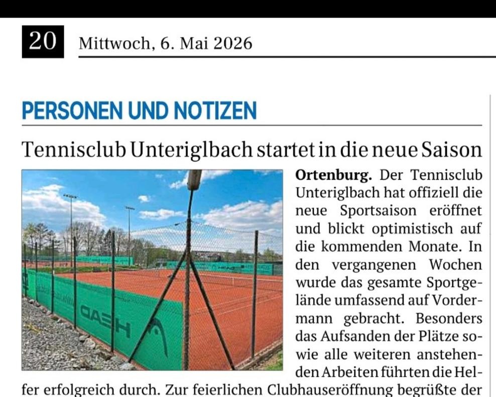Zeitungsbericht Mai 