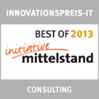 Contor-Regio ist mit dem BEST OF Preis der Initiative Mittelstand 2013 prämiert worden