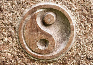 Yin und Yang Zeichen Harmonie und Gesundheit