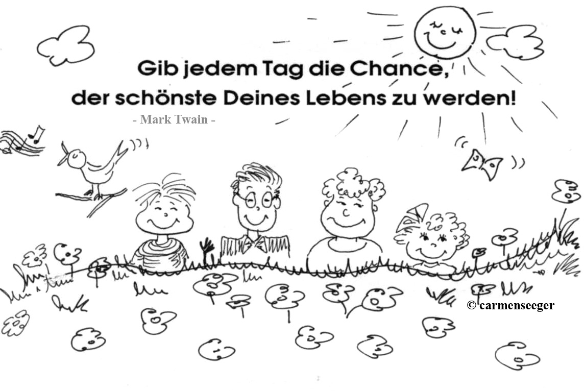 Wer nüchtern drei mal schmunzelt... Sinnbilder von Carmen Seeger