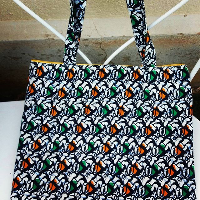 Tote bag style ethnique wax