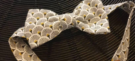 Confection d'un noeud papillon avec attache  bouton pression