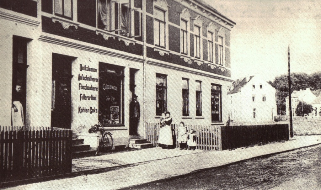 "Oslebshauser Landstraße Nr. 27 - 31", Postkarte um 1910