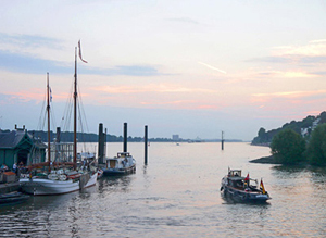 Abendgrüße - Fotos von der Elbe in Övelgönne