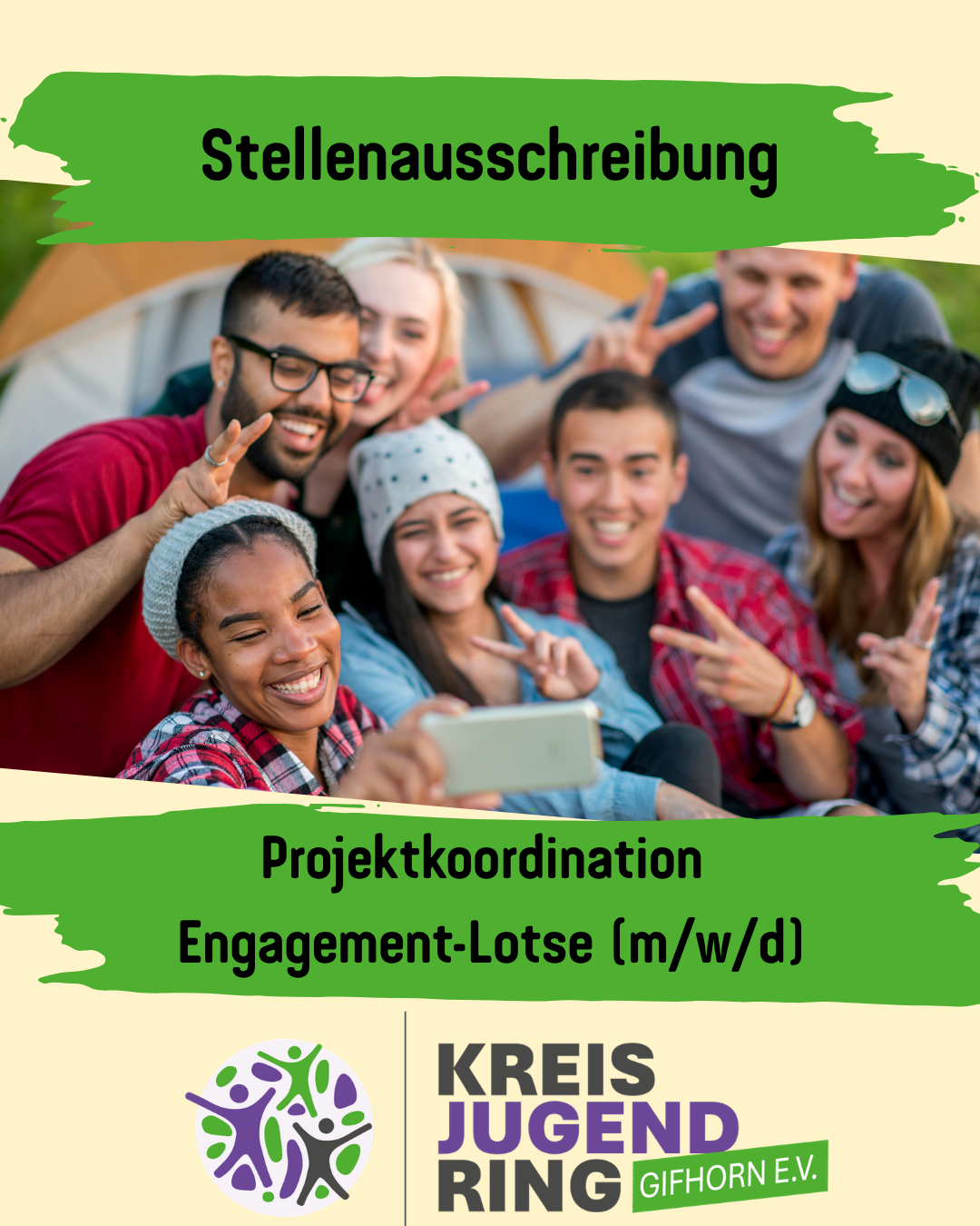 Stellenausschreibung: Projektkoordination „Engagement-Lotse – Mitten drin im Ehrenamt“ (m/w/d)