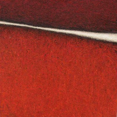Horizont, Orange  /  Horizon, orange  /  100 x 100 cm