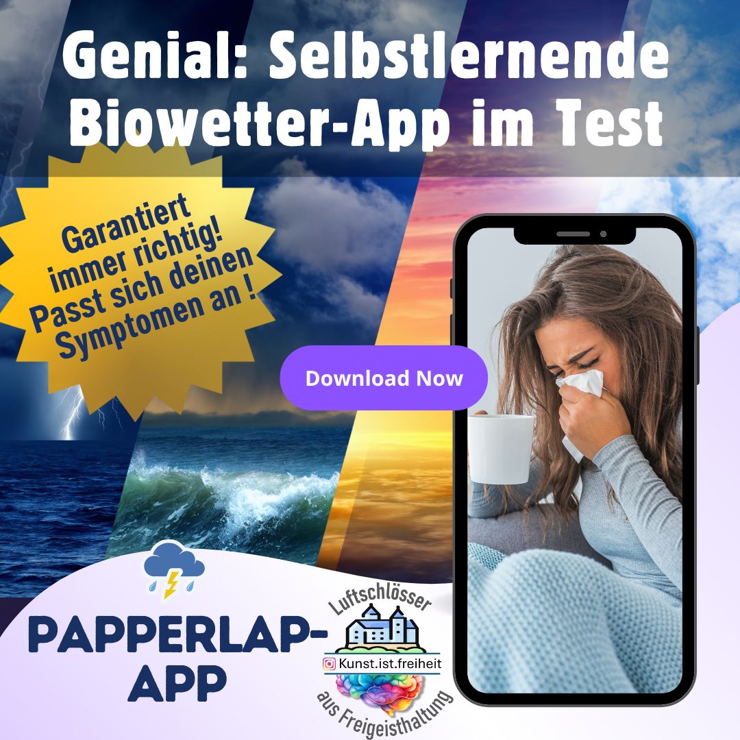 Neue Biowetter-App: Papperlap-App