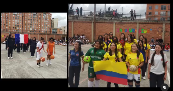 Basketball Frankreich und Kolumbien