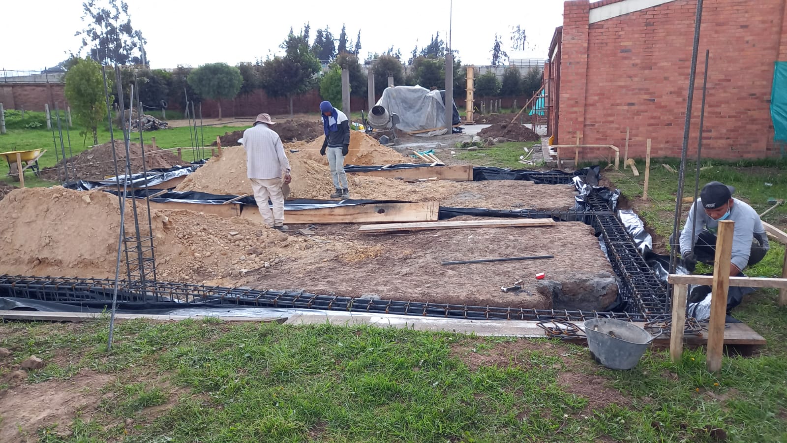 Fundament wird vorbereitet