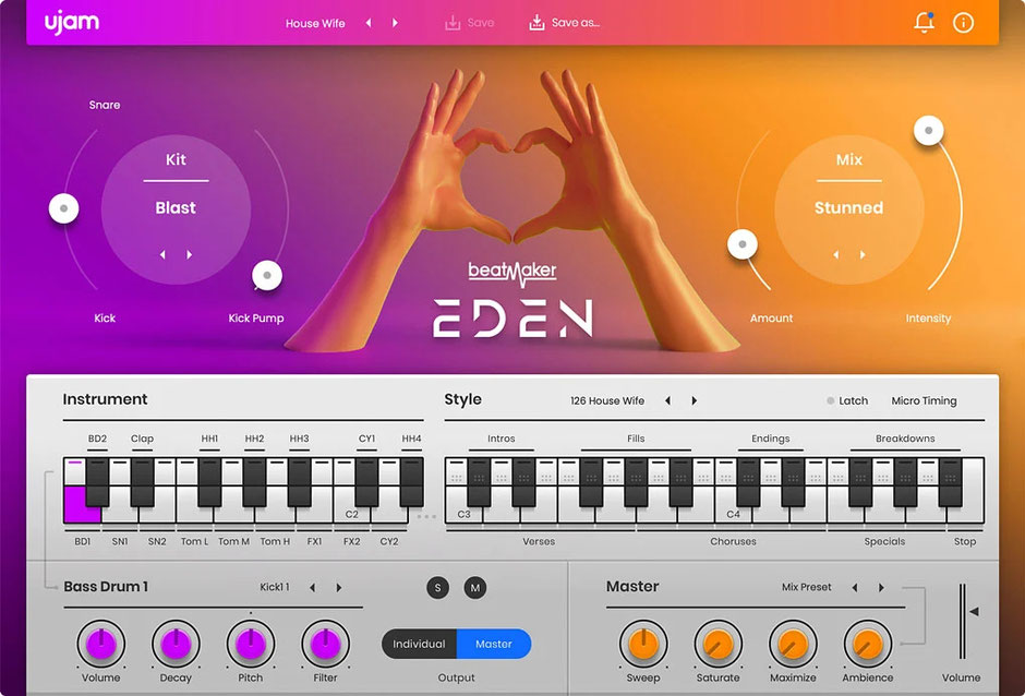 eden edm drum machine plugin