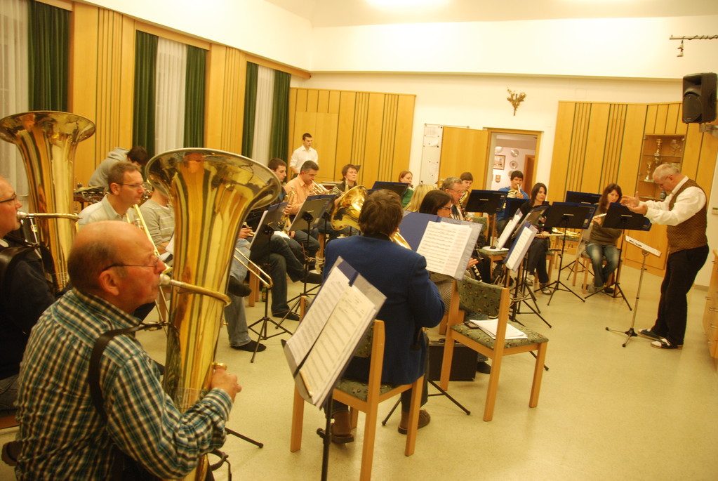 Probenarbeit im Musikerheim Jänner 2012