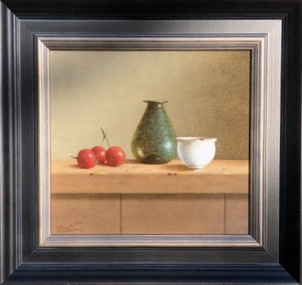 te_koop_aangeboden_een_stilleven_schilderij_van_de_fijnschilder_leo_pors_(1952)_bij_kunsthandel_martins_te_wolvega