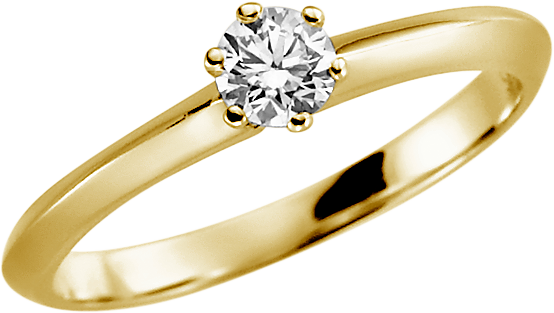 Ring Gelbgold mit Stein