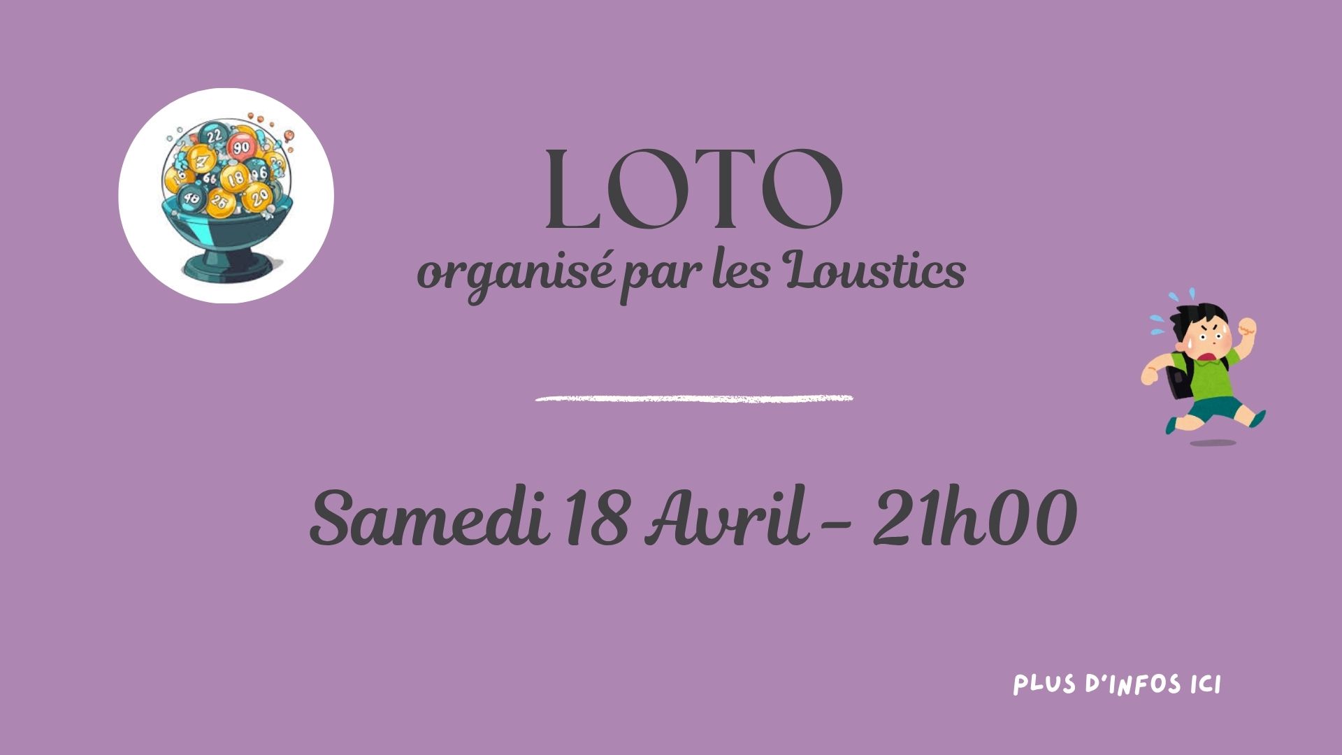 Loto organisé par les Loustics