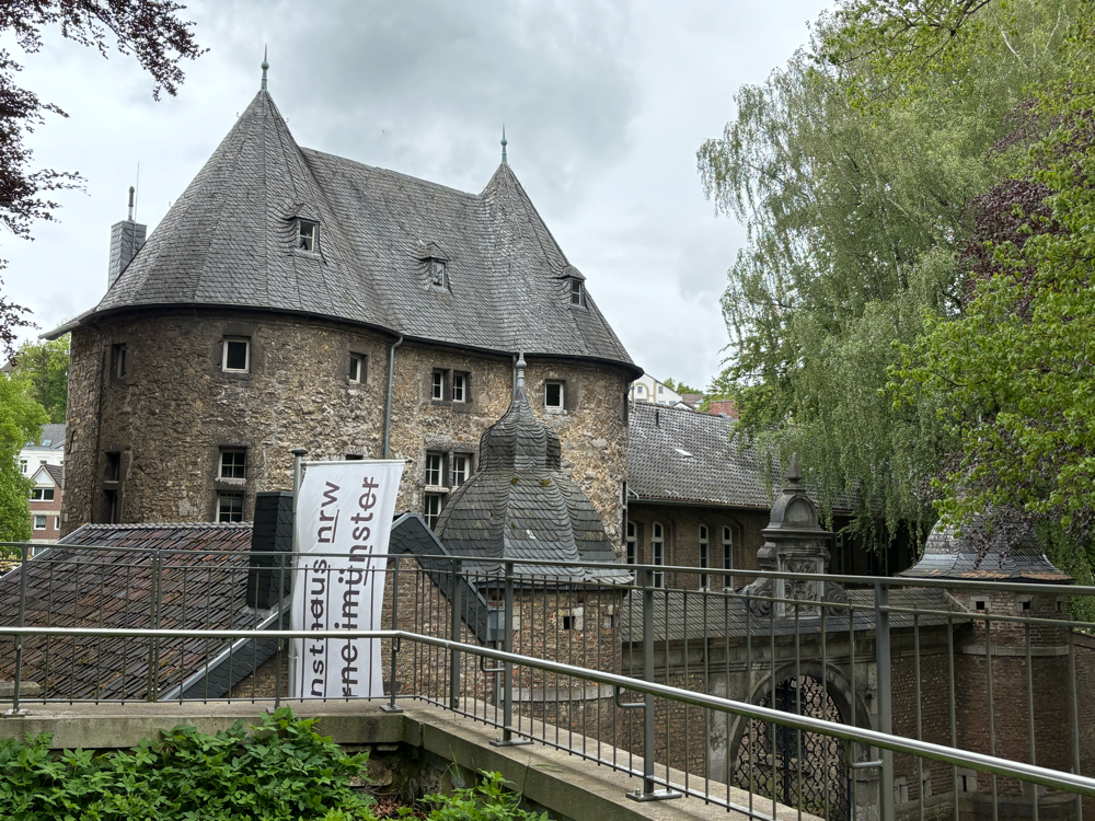 Kornelimünster, zur Ausstellung unterwegs.