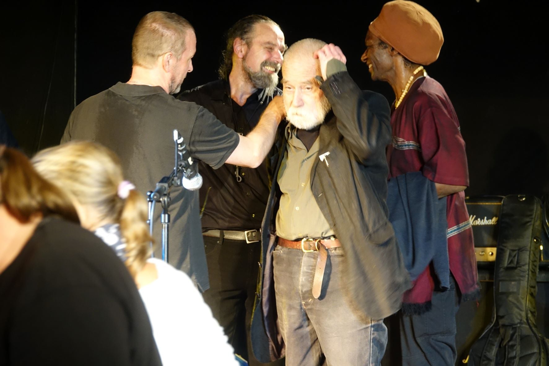 M.Gustafsson,       H.P.Hiby,               P.Brötzmann,      H. Drake              ©Rainer Loeffner