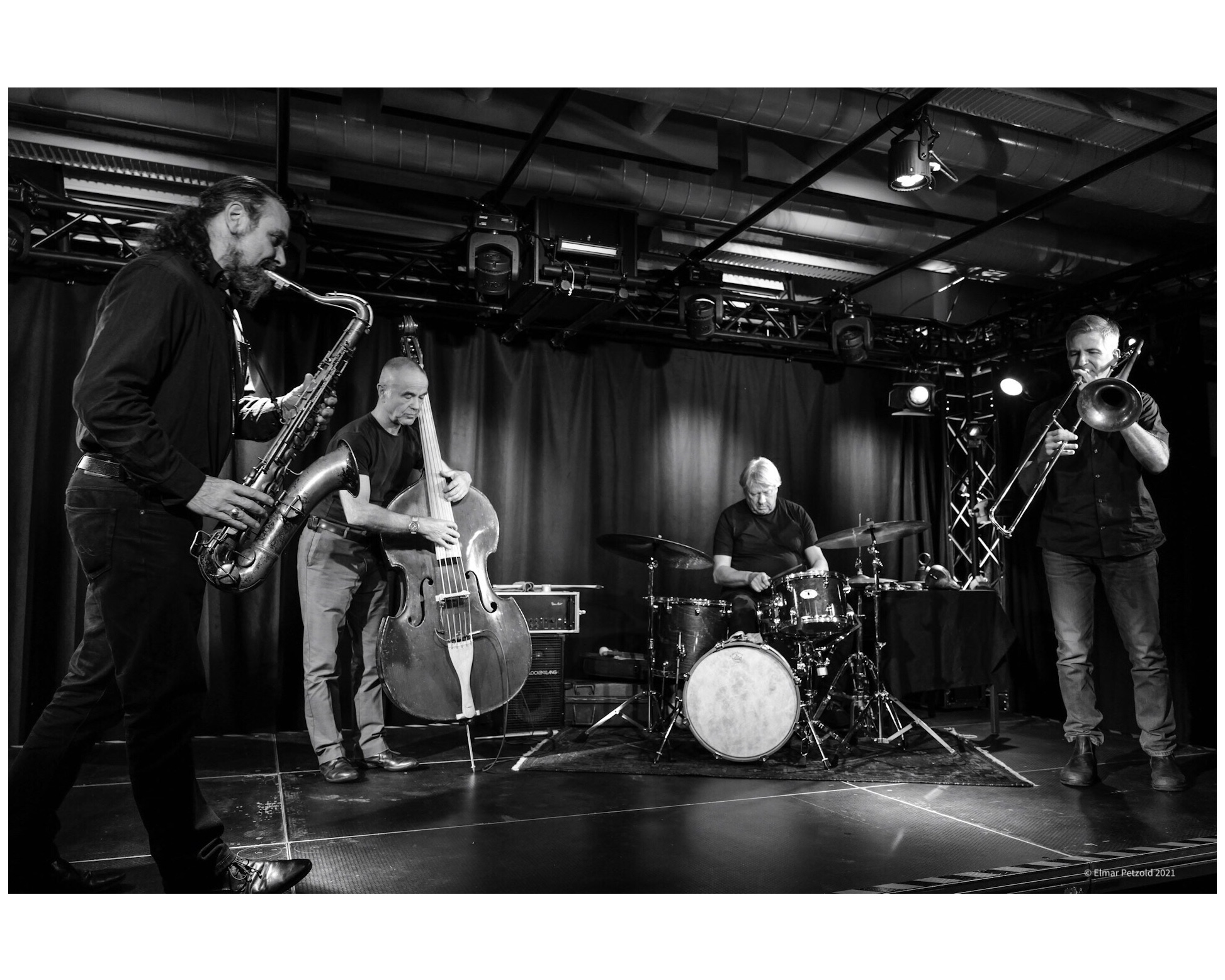Hiby, Manderscheid, Bishop, Blume 04.12.2021 "Jazzclub Loch Wuppertal" ©Elmar Petzold
