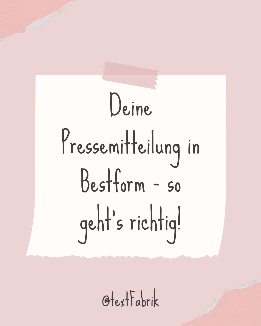 Pressemitteilung schreiben wie ein Profi