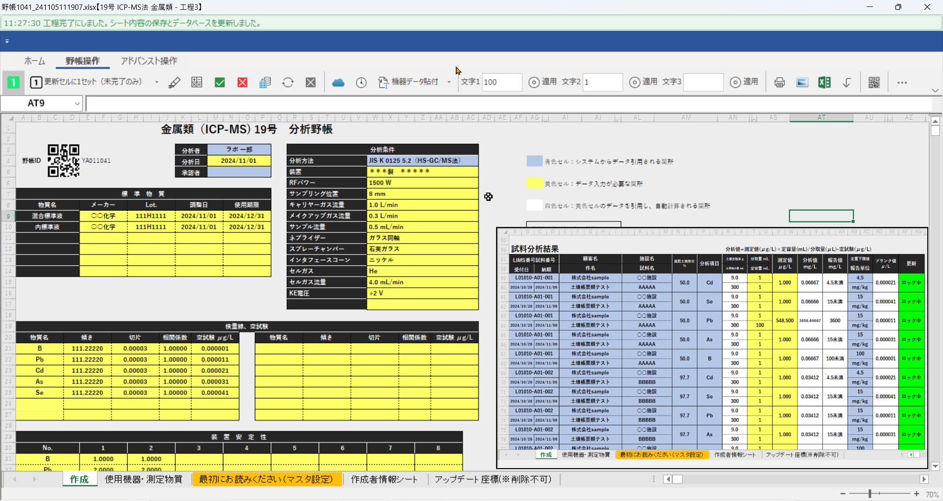 金属類 ICP-MS
